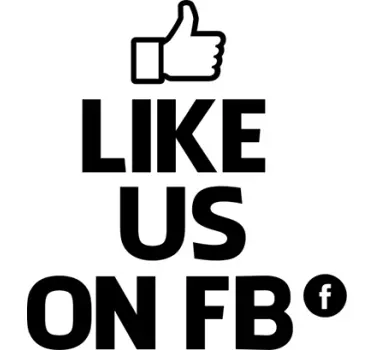 Vetrofania  like us facebook - TenStickers