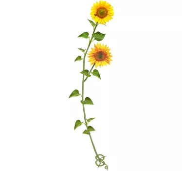 Adesivo murale Girasole - TenStickers