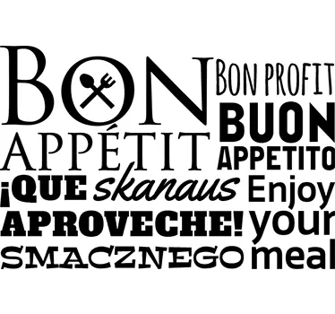 Sticker Buon Appetito - TenStickers