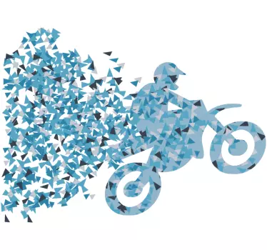 Adesivo motocross geometrico - TenStickers
