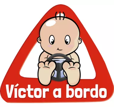 Adesivo personalizzabile a bordo - TenStickers