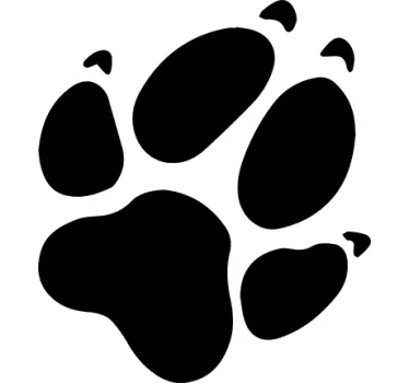 Adesivo decorativo impronta zampa di cane - TenStickers