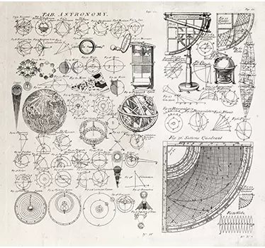Wall sticker dati astronomici - TenStickers