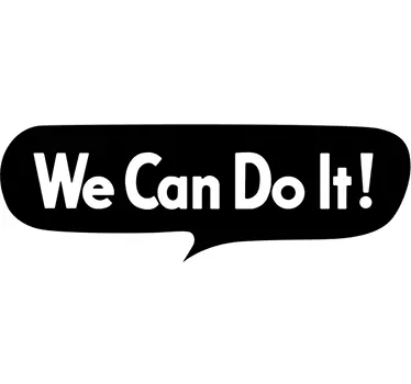 Adesivo murale " We can do it" - TenStickers
