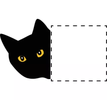 Sticker animale domestico Interruttore della luce furtivo gatto - TenStickers