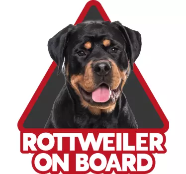 Adesivo murale animale domestico Adesivo faccia rottweiller - TenStickers