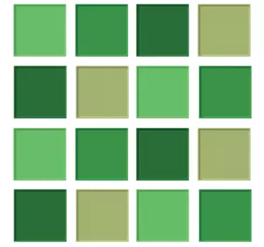 Adesivo piastrelle tonalità verde - TenStickers