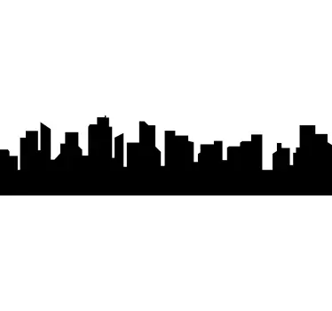 Adesivo murale skyline per officine - TenStickers