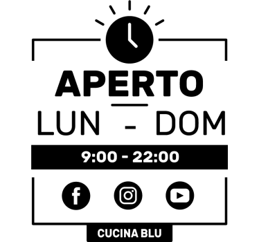 Adesivo per vetri con orari e social - TenStickers