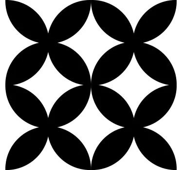 Adesivo per porta effetto geometrico - TenStickers