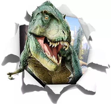 Adesivo 3D T-rex - TenStickers