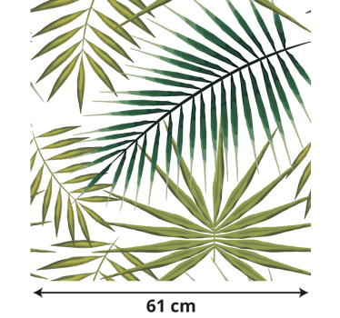Carta adesiva per mobile hojas palmera - TenStickers