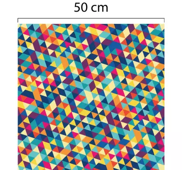 Pellicola adesiva per vetri translucido geometrico - TenStickers