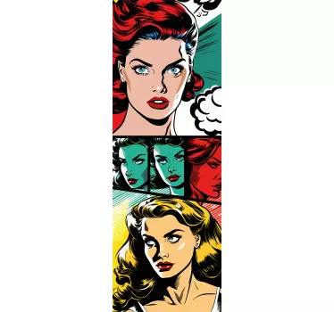 Adesivo per frigo vinilo fumetto vintage - TenStickers