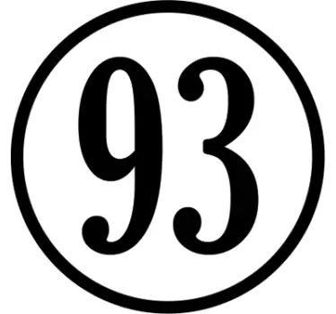 Adesivo personalizzato numero moto - TenStickers
