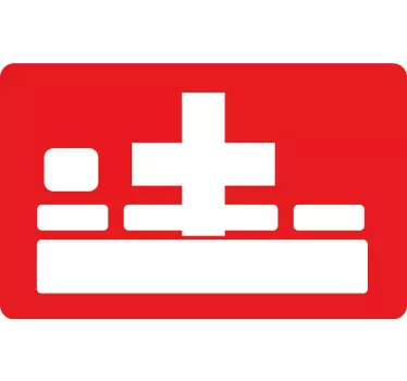 Adesivo carta di credito con bandiera svizzera - TenStickers
