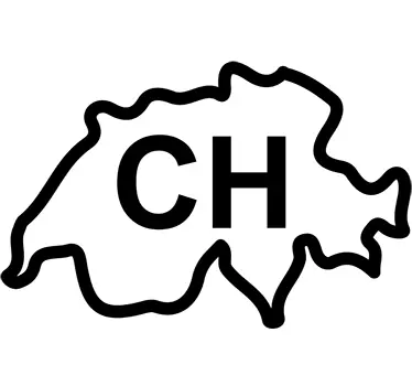 Adesivo silhouette Svizzera - TenStickers