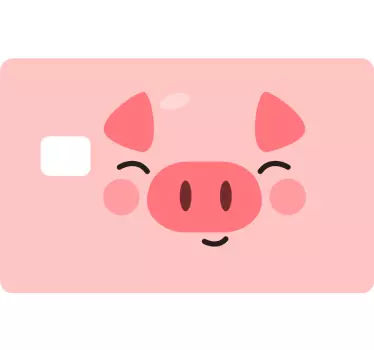 Adesivo per carta di credito con porcellino - TenStickers