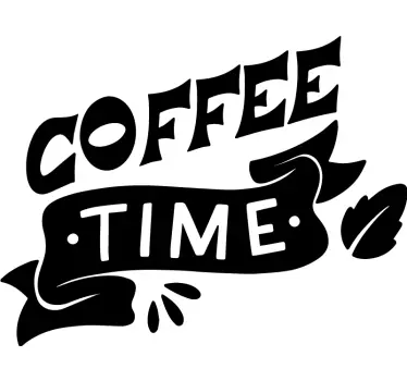 Adesivo per elettrodomestico tempo del caffè - TenStickers