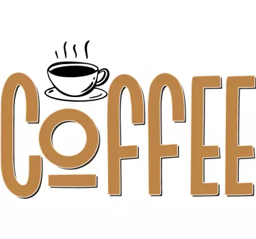 Adesivo per elettrodomestico caffè d'annata - TenStickers