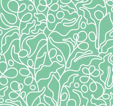 Adesivo per elettrodomestico pianta del caffè astratta - TenStickers