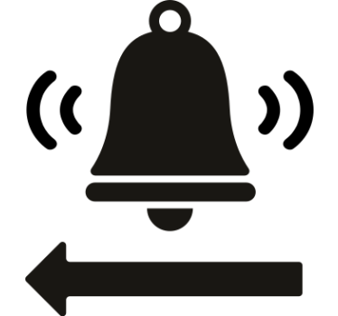 Adesivi murali segnali segno di campana - TenStickers