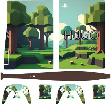 Adesivo murale videogiochi cubi personalizzati - TenStickers