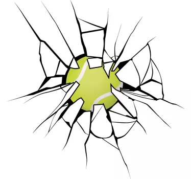 Adesivo effetto vetro rotto - TenStickers