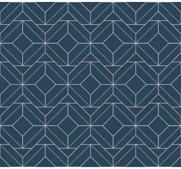 Adesivo linee blu art deco - TenStickers