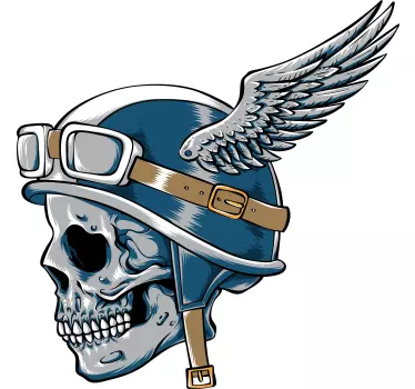 Adesivo moto cranio del casco - TenStickers