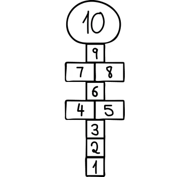 Adesivo gioco disegno della campana - TenStickers