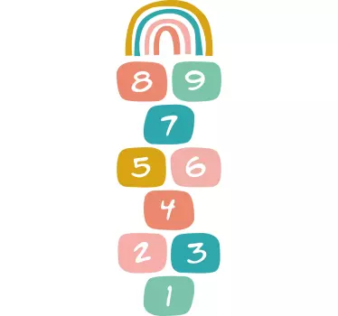 Adesivo gioco campana con arcobaleno - TenStickers