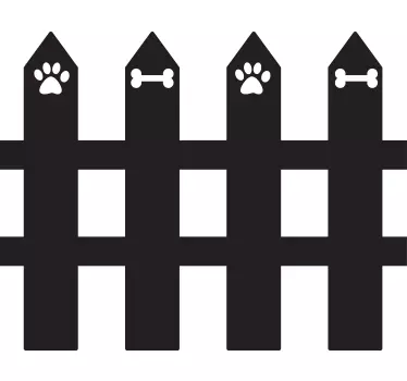 Adesivo animale recinzione del giardino - TenStickers