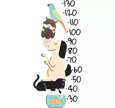 Sticker misuratore altezza animali domestici - TenStickers