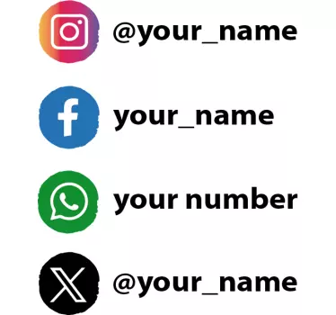 Vetrofania personalizzata per vetrine e social media - TenStickers