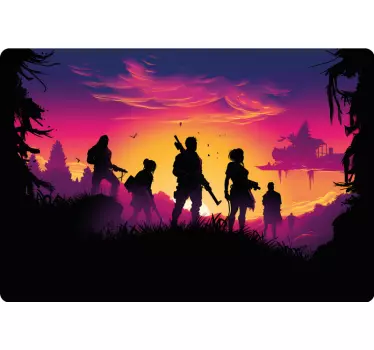 Adesivo murale videogioco adesivo per laptop con personaggi da ba - TenStickers