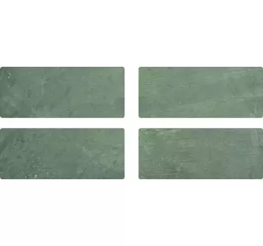 Piastrella adesiva mattoni verdi rettangolari - TenStickers