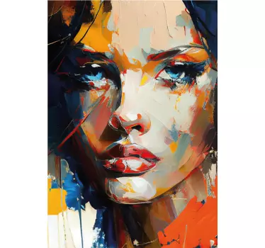 Adesivo per box doccia pittura colorata per il viso - TenStickers