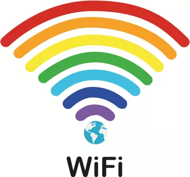 Adesivo wifi arcobaleno - TenStickers
