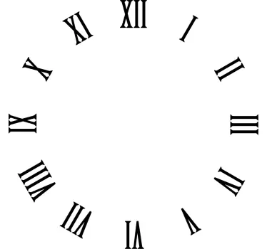 Orologio adesivo da parete iUno - TenStickers