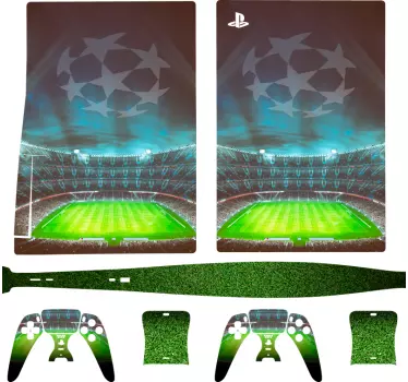 Adesivo Ps5 stadio di calcio dei campioni - TenStickers