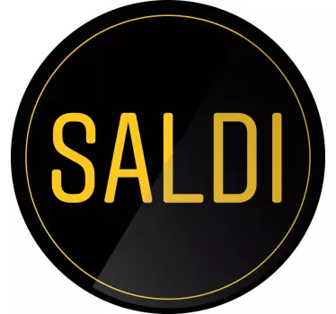 Vetrofanie saldi promozione della forma circolare - TenStickers
