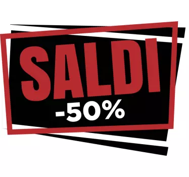 Vetrofanie saldi promozione moderna - TenStickers