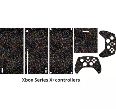 Adesivo Xbox glitter nero - TenStickers