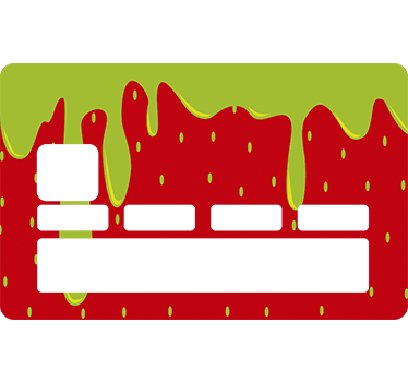 Adesivo carta di credito fragola - TenStickers