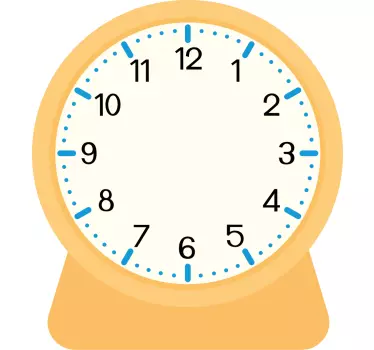Orologio adesivo da parete per bambini - TenStickers