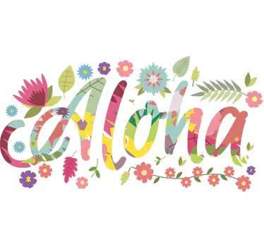 Adesivo decorativo aloha Hawaii - TenStickers