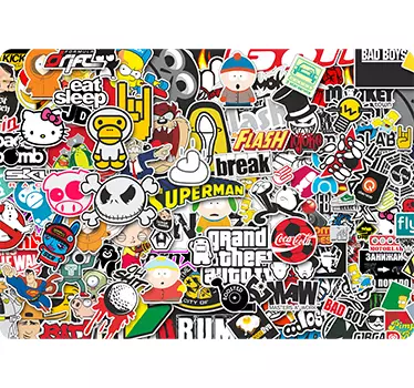Adesivi diversi per portatile - TenStickers