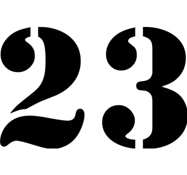 Adesivo contenitore numero - TenStickers