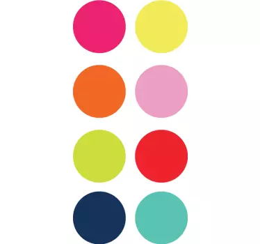 Adesivi cerchi di tutti i colori - TenStickers